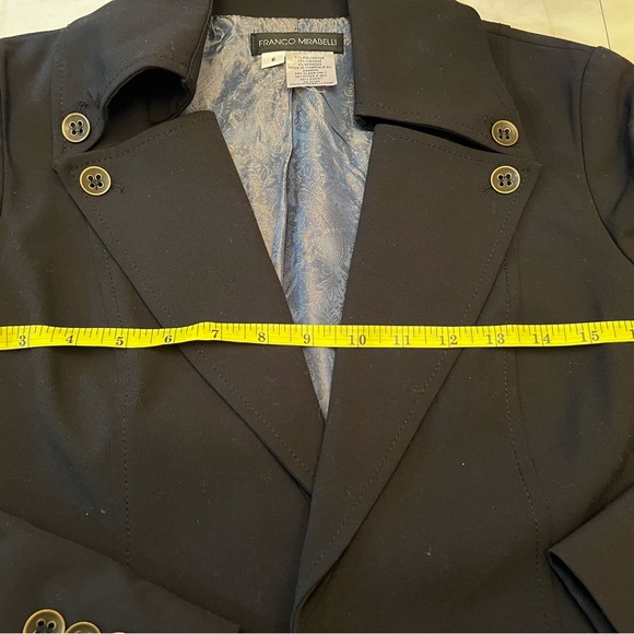 Franco Mirabelli Black Blazer - Picture 6 of 6